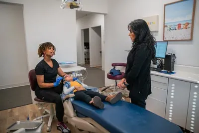 young patient receiving dental care at Sunnyvale Kids Pediatric Dentistry
